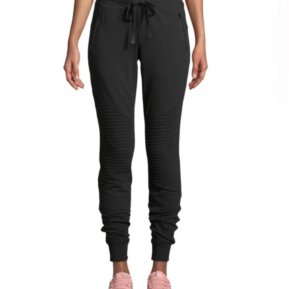 ALO Yoga Black Ribbed Joggers